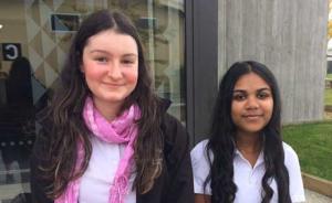 Anais Levis (L), a Year 12 student from Otumoetai College said attending Toi Ohomai's Open Day made her study options clearer.