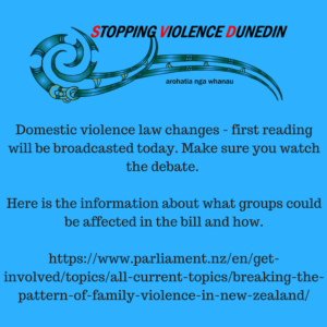 information about the domestic violence law changes being read today