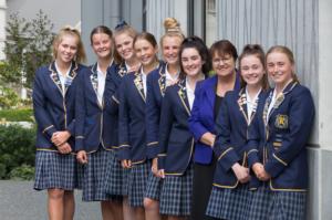 2019 Student Leader Team with Principal Dr Sandra Hastie