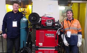 Bruce McQueen and Andrew Champion are representing NZ in Welding at the international WorldSkills NZ competition in Abu Dhabi.