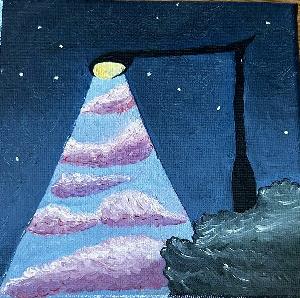 'Storm brewing, caught in lamplight' by Brianna Aarts (2023) For sale