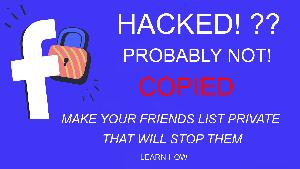 Hide your friends list on Facebook