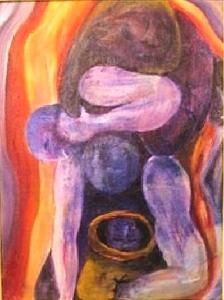 'Lateralus' Acrylics on canvas, by Leon Aarts (sold)