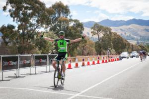 Tom Hubbard made a winning start in the opening round of the elite race of last year's Calder Stewart Cycling Series in Oxford near Christchurch