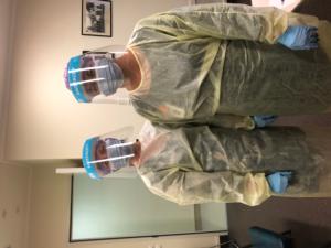LtoR_In PPE: Jules Arthur Director of Midwifery and Shannon Bradshaw Acting Director of Midwifery Hawkes Bay DHB