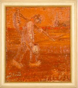 'Boer met zeis' (Farmer with scythe) by Nardus van de Ven
