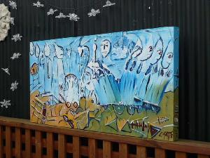 '101' by Leon Aarts (acrylics on canvas) sold