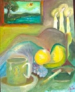 Still Life by Leon Aarts, 1979, oils on canvas