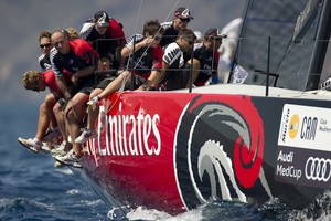 Practice day for the Cartagena regatta of the Audi MedCup circuit