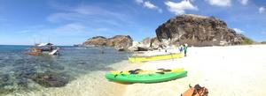 Kayaking in Capones Grande Island, Philippines