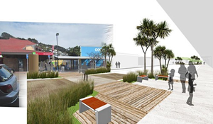 How the crossing outside the community centre will look after the upgrade.