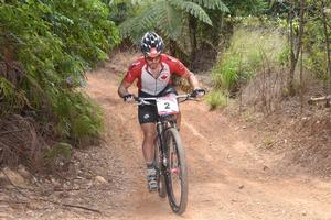 Cory Wallace on the chase in the Dinden National Park in Far North Queensland.