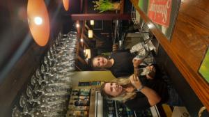 Hannah King and Linda Fath at Ski Time's bar and restaurant in Methven