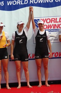 Nicky Coles and Juliette Haigh winning the world title in 2005