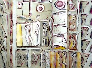 Early stages of 'Theatre Reprise, by Leon Aarts 