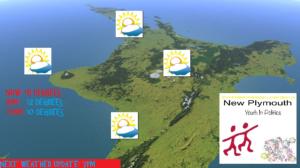 Weather Outlook: New Plymouth, Auckland, Whanganui
