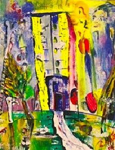 'The Future Jacko' Acrylics on board, by Leon Aarts, 2004 