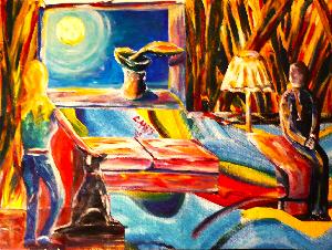 'Moonage DayDream'( based on a song by David Bowie) by Leon Aarts