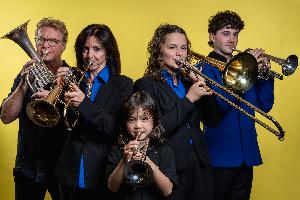Pictured from left Don McGlashan, Kate Wright, Celine Wu, Aishah Leitner and Liam Wright