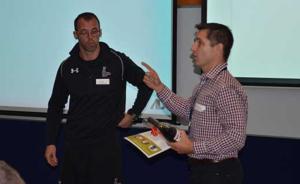 Peter Sommers from Toi Ohomai Institute of Technology speaks at the recent Youth Athlete Development Symposium