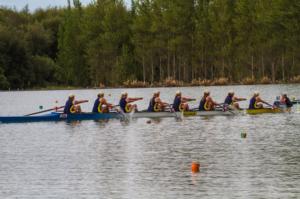 U17 Coxed 8 winning gold at Lake Hood