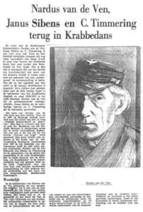 News paper clipping Nardus van de Ven (in Dutch-no translation available)