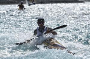 Menno competing in last year's two day Speight's Coast to Coast  