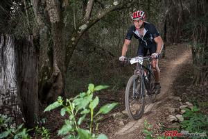 Daniel Beresford on track at Mt Annan, finishing second in the 6+6H elite male category.
