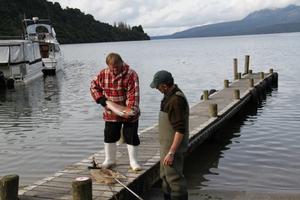 Veteran Tarawera fly fisher 'Bugs' 