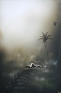 Painting "When the soul lies down in that grass" by Sofia Minson