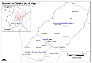 Manawatu District Ward Map