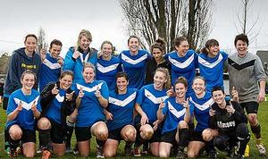The Massey University women's football team.