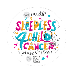 Logo for the Pulzar Fm Sleepless4ChildCancer Marathon