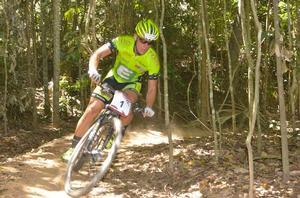 Wolfgang Krenn, feeling the heat in Cairns today.