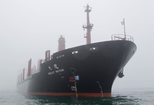 Greenpeace activists have this morning boarded a shipment of palm kernel to prevent it from being unloaded at Port Taranaki, New Plymouth.