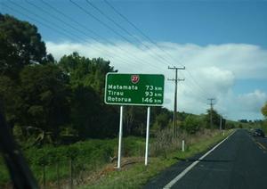  NZ Transport Agency (NZTA) has added Rotorua's name to highway destination signs.