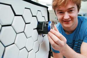 Ben de la Roche with his refrigeration wall design