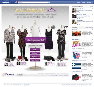 Screen grab of the Facebook App