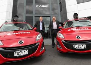 Mike Johnston (Canon) and Andrew Clearwater (Mazda)
