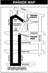 Farmers Santa Parade Route Map 2012