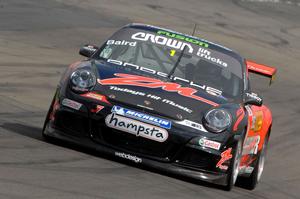  Triple X Motorsport's Craig Baird took a comfortable win in the weekend's penultimate round of the 2010/2011 Porsche GT3 Cup Challenge held at Manfeild to narrow the points gap to team-mate Daniel Gaunt.