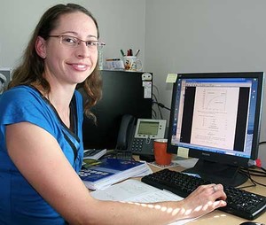 Postdoctoral fellow Joanne Mann.