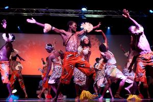 Former child soldiers tell their stories through a stirring stage production.