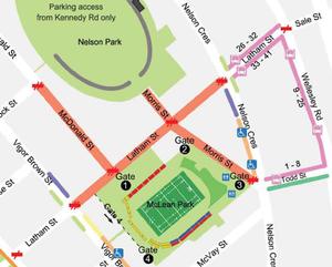 Temporary Road Closures Rugby World Cup 2011.