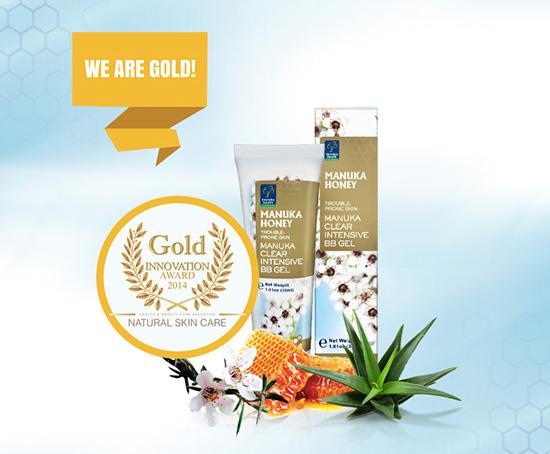 Gold Innovation Award for Manuka Honey Skin Care