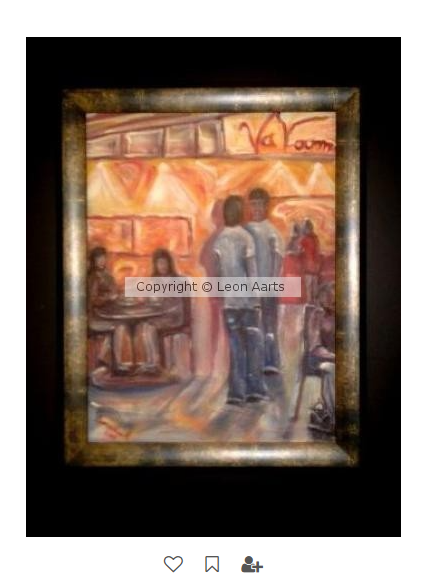 'Cafe Va Voom', By Leon Aarts (sold)