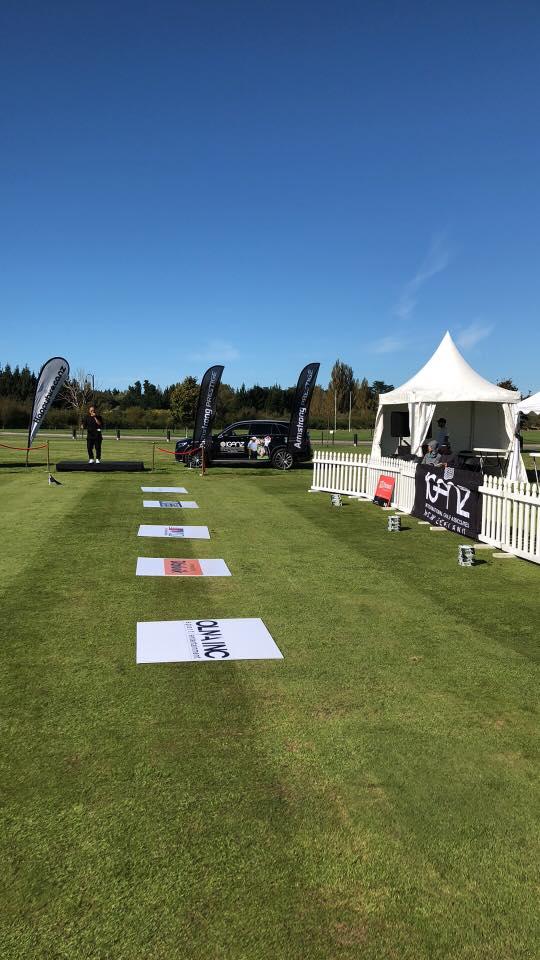 The set up prior to the South Island Long Drive Golf Champs