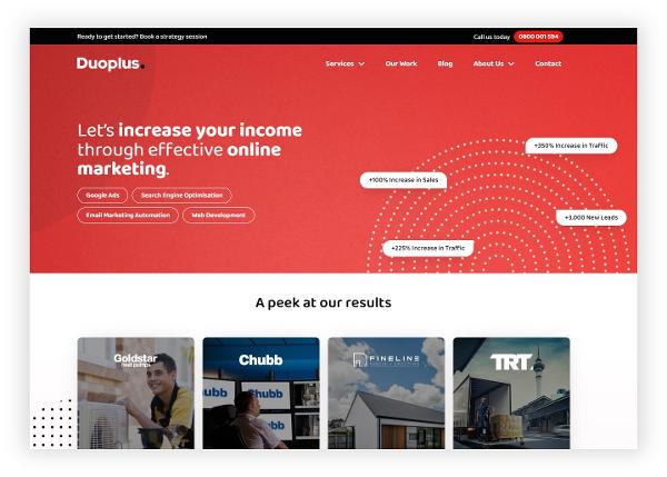 Duoplus Online Marketing's New Website