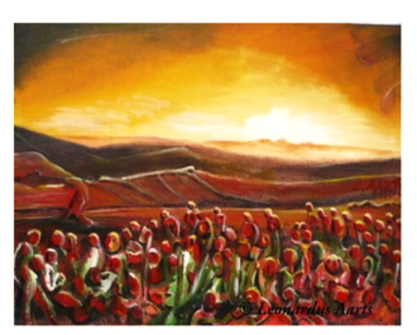 'Poppy Fields' by Leon Aarts (sold)
