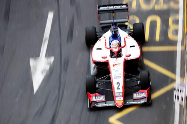 Walls oif steel and rock surround much of the Macau street circuit